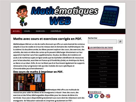mathématiques web.